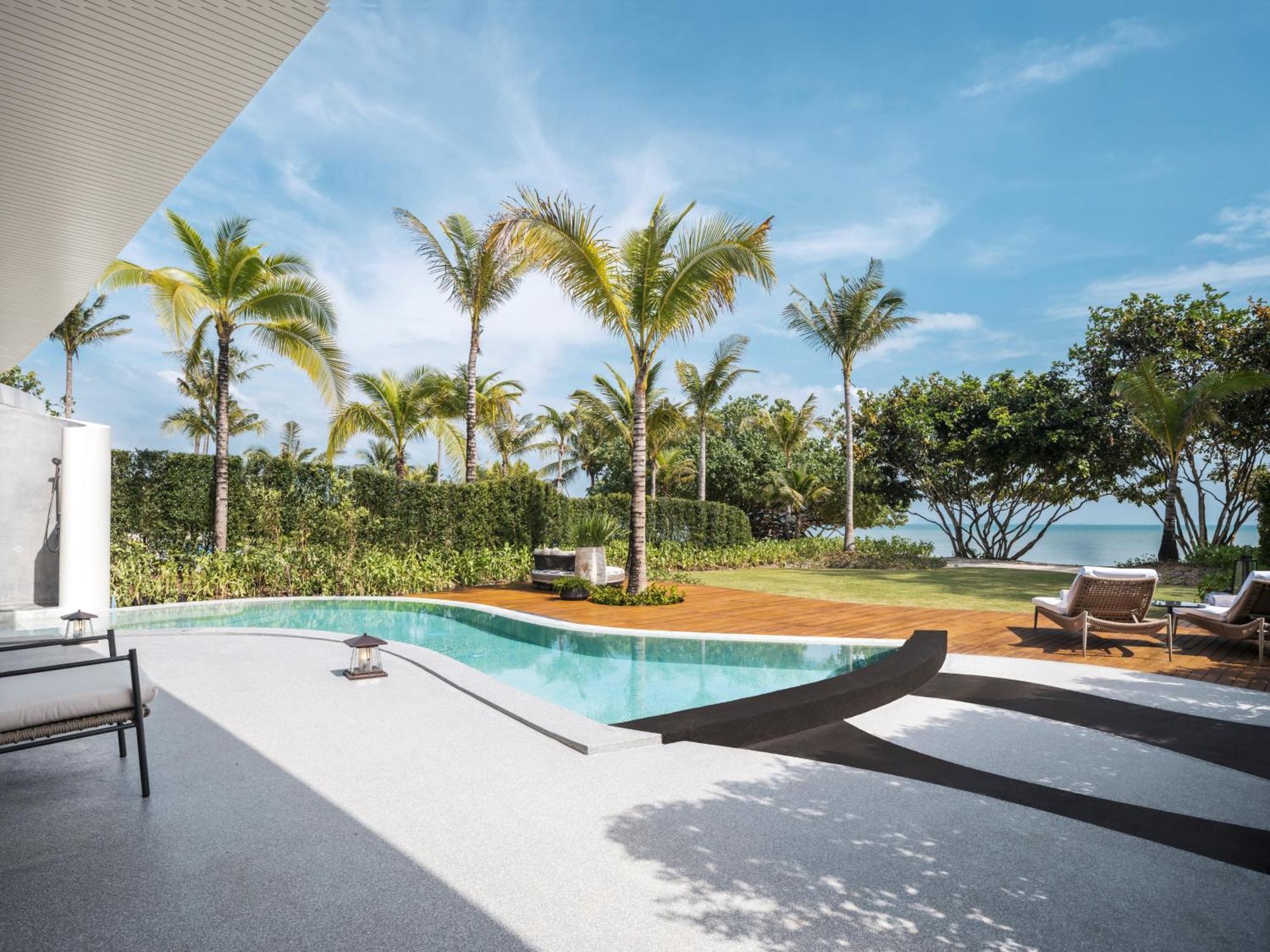 Villa met twee slaapkamers aan het strand, zwembad en gratis vervoer over zee vanaf Phuket of Krabi